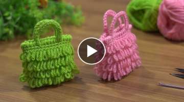 ✨Amazing✨ crochet mini purse/Tunisian knitting/Amazing tığ işi mini çanta/Tunus örgüsü