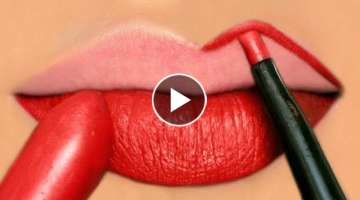 How To Apply RED Liquid Lipstick Perfectly - Makeup Tutorials for Beginners | Anaysa