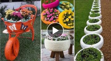 50 Impressive DIY Tire Planters Ideas for Your Garden To Amaze Everyone | garden ideas