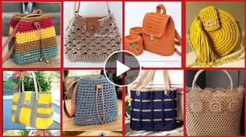 Fabulous Hand Made Crochet Bags Designs Ideas//Classy Crochet Patterns For Hand Bags