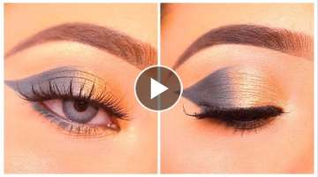 Simple eye makeup with only 2 shades || Very simple and easy eye makeup tutorial || Shilpa