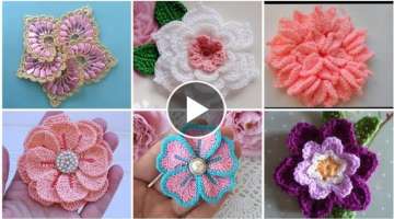 Crochet Patterns //Stylish Crochet Flowers Designs Inspired By Real Flowers