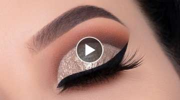 Champagne Golden Glitter Makeup Tutorial | New Year's Eve Glam Eye Look