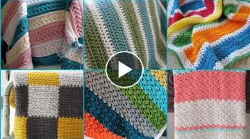Beautiful & amazing crochet comforts or blankets designs ideas @media fashion