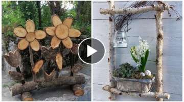 Beautiful garden decor ideas made of wood and old things! 40 examples for inspiration!