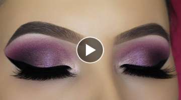 Purple Shimmer Eye Makeup Tutorial