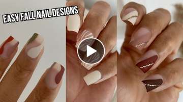 FALL NAIL DESIGNS | easy trendy fall nail art compilation | fall nail polish colors