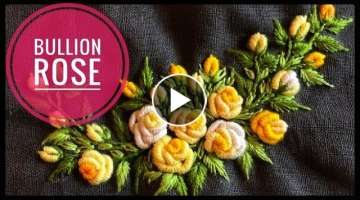 Designer blouse making |bullion rose embroidery |Hand embroidery |Makeover of old blouse neck des...