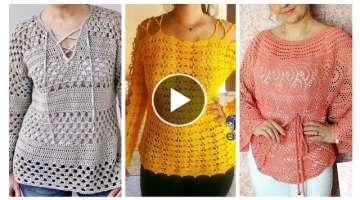 Unique And Classy Crochet Knit Blouse And Tops Design Ideas Gourges Collection Crochet Pattern