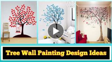 75+ Best Diy Art Wall Decor | Tree Wall Painting Design Ideas | Wall Decoration Ideas for Interio...