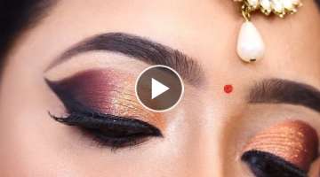 AFFORDABLE : INDIAN / ASIAN BRIDAL EYE MAKEUP TUTORIAL || EASY AND SIMPLE STEP BY STEP || SHILPA