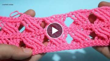 Crochet Design# 3/ crosai design# latest free pattern# crochet stitch easy to learn