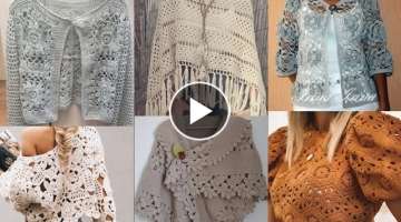 Latest Crochet pattern designs on shawls/sweaters winters ideas 2022???? #foryou #crochetpattern