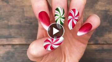 Peppermint Swirl Pro Nail Art Design