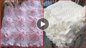 Hand Knitted Crochet Baby Blanket Designs Patterns