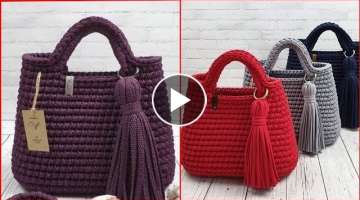 Best Women Crochet Handbags 2020 Design||Bags||Handbags||Knitted handbags||Crochet bag patterns 2...
