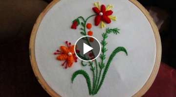 Hand Embroidery: Raised Caston Stitch