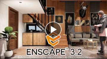 Enscape 3.2 Preview - SketchUp Kitchen Modeling Living Room Decoration