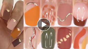 12 FALL NAIL DESIGNS | fall nail polish colors nail art compilation | gel nail art at home