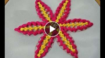 Hand Embroidery | Fantasy Flower Stitch | Cluster Stitch Embroidery | Flower Embroidery Tutorial