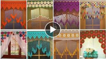 Super Stylish Crochet Curtains Design Patterns Ideas