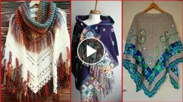 latest trendy and stylish crochet poncho and Caplet designs Patterns Ideas for Ladies 2020